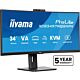 iiyama ProLite 34’’ VA UWQHD curved monitor with a built-in Windows Hello camera and microphone, USB-C Dock, LAN, KVM-Switch and 15cm height adjustable stand
