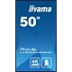iiyama LH5060UHS-B1AG Signage Display Digital A-board 125.7 cm (49.5") LED Wi-Fi 500 cd/m² 4K Ultra HD Black Built-in processor Android 11 24/7