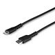 StarTech.com 3 foot (1m) Durable Black USB-C to Lightning Cable - Heavy Duty Rugged Aramid Fiber USB Type C to Lightning Charger/Sync Power Cord - Apple MFi Certified iPad/iPhone 12