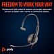 HP Poly Blackwire 3210 Monaural USB-C Headset +USB-C/A Adapter