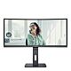 AOC CU34P3CV computer monitor 86.4 cm (34") 3440 x 1440 pixels UltraWide Quad HD LED Black