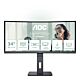 AOC CU34P3CV computer monitor 86.4 cm (34") 3440 x 1440 pixels UltraWide Quad HD LED Black