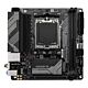 GIGABYTE A620I AX Motherboard - Supports AMD Ryzen 8000 CPUs, 5+2+1 Phases Digital VRM, up to 6400MHz DDR5 (OC), 1xPCIe 4.0 M.2, Wi-Fi 6E, 2.5GbE LAN, USB 3.2 Gen 2