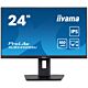 iiyama ProLite 24” QHD IPS technology panel with USB hub, 100Hz refresh rate and height adjustable stand