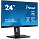 iiyama ProLite 24” QHD IPS technology panel with USB hub, 100Hz refresh rate and height adjustable stand
