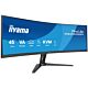 iiyama G-MASTER 45’’ Dual QHD VA panel with KVM switch, USB-C dock and RJ45 (LAN) and height adjustable stand
