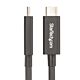 StarTech.com 6ft (2m) Active Thunderbolt 4 Cable, 40Gbps, 100W Power Delivery, 4K/8K Video, Intel-Certified Thunderbolt Cable - Compatible w/ USB4/Thunderbolt 4/ USB 3.2/ USB Type-C/DisplayPort/Thunderbolt 3