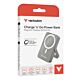 Verbatim Charge 'n' Go Magnetic Wireless Power Bank with stand - 10000 mAh Grey