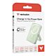 Verbatim Charge 'n' Go Magnetic Wireless Power Bank with stand - 10000 mAh Green