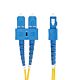 StarTech.com 1m (3.3ft) SC to SC (UPC) OS2 Single e Duplex Fiber Optic Cable, 9/125µm, 40G/100G cord, Bend Insensitive, Low Insertion Loss - LSZH Fiber Jumper Cord