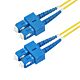 StarTech.com 1m (3.3ft) SC to SC (UPC) OS2 Single e Duplex Fiber Optic Cable, 9/125µm, 40G/100G cord, Bend Insensitive, Low Insertion Loss - LSZH Fiber Jumper Cord