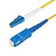 StarTech.com 15m (49.2ft) LC to SC (UPC) OS2 Single e Simplex Fiber Optic Cable, 9/125µm, 40G/100G, Bend Insensitive, Low Insertion Loss, LSZH Fiber Jumper Cord