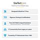StarTech.com 2m White CAT8 Ethernet Cable, Snagless RJ45, 25G/40G, 2000MHz, 100W PoE++, S/FTP, 26AWG Pure Bare Copper Wire, LSZH, Shielded Network Patch Cord w/Strain Reliefs, Fluke Channel Tested