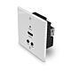 Lindy 70m Cat.6 HDMI 4K60, IR and RS-232 HDBaseT UK Wall Plate Extender, Transmitter