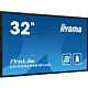 iiyama LH3260HS-B1AG Signage Display Digital A-board 80 cm (31.5") LED Wi-Fi 500 cd/m² Full HD Black Built-in processor Android 11 24/7