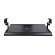 StarTech.com Under-Desk Keyboard Tray, Clamp-on Ergonomic Keyboard Holder, Up to 12kg (26.5lb), Sliding Keyboard and Mouse Drawer with C-Clamps, Height Adjustable Keyboard Tray (3.9/4.7/5.5 in)