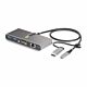 StarTech.com 2-Port USB-C Hub with Ethernet and RS-232, Attached USB-C to USB-A Dongle, 100W PD Pass-Through, 2x USB-A 5Gbps, Gigabit Ethernet, RS232 Serial (FTDI)
