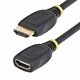 StarTech.com 18in (0.5m) HDMI 2.0 Extension Cable, High Speed HDMI Port Saver Cable, 4K 60Hz, HDMI Male to Female Extension Adapter Cord, HDMI Extension Cable, M/F