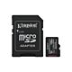 Kingston Technology 128GB microSDXC Canvas Select Plus Gen3 150MB/s A1 Card + Adapter