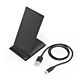 Hama QI-FC10S Smartphone Black USB Wireless charging Fast charging Indoor