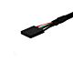 StarTech.com 1 ft Panel Mount USB Cable - USB A to Motherboard Header Cable F/F