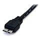 StarTech.com 0.5m (1.5ft) Black SuperSpeed USB 3.0 Cable A to Micro B - M/M
