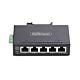StarTech.com 5-Port Unmanaged Industrial Network Switch, 100/1000 Ethernet, DIN Rail/Wall-Mountable, Rugged IP30 Gigabit Switch, -40F-167F, 9~60V DC, TAA Compliant