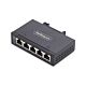 StarTech.com 5-Port Unmanaged Industrial Network Switch, 100/1000 Ethernet, DIN Rail/Wall-Mountable, Rugged IP30 Gigabit Switch, -40F-167F, 9~60V DC, TAA Compliant