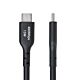 StarTech.com 4m (13ft) USB-A to USB-C Charging Cable, Charge & Sync, 3A, USB 2.0, TPE Jacket - Black USB Charging Cord