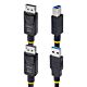 StarTech.com 10ft (3m) DisplayPort and USB 5Gbps KVM Cable, 4K 60Hz, Universally Compatible DP 1.2/USB 3.0 Combo Cable for KVM Switches