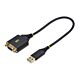 StarTech.com 1ft (30cm) USB to Null em Serial Adapter Cable, COM Retention, FTDI, USB-A to DB9 RS232, Interchangeable DB9 Nuts/Screws, Windows/macOS/Linux