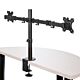 StarTech.com Desk Mount Dual Monitor Arm - Desk Clamp / Gmet VESA Monitor Mount for up to 32 inch Displays - Ergonomic Articulating Monitor Arm - Height Adjustable/Tilt/Swivel/Rotating