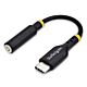 StarTech.com 5in (12.7cm) USB-C to 3.5mm TRRS Headphone/Headset Jack Audio Adapter, USB Type-C Aux Dongle, 32-bit DAC, Supports USB-C/Thunderbolt, Laptop/Phone/Tablet