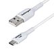StarTech.com 3ft (1m) USB-A to USB-C Charging Cable, Charge & Sync, 3A, USB 2.0, TPE Jacket - White USB Charging Cord