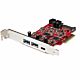 StarTech.com 5-Port USB PCIe Card - 10Gbps USB 3.1 Gen 2 PCIe Card w/ 1x USB-C & 2x USB-A - 1x 2 Port IDC (Internal 5Gbps USB Header Expansion) - USB C PCI Express Controller Card