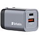 Verbatim GNC-35 GaN Charger 35W with 1 x USB-C PD 35W / 1 x USB-A QC 3.0 (EU/UK/US)