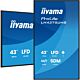 iiyama LH4375UHS-B2AG Signage Display Digital signage flat panel 108 cm (42.5") LCD Wi-Fi 500 cd/m² 4K Ultra HD Black Built-in processor Android 11 24/7
