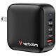 Verbatim Mini GaN Charger 100W 4 Port US plug with EU and UK adaptors