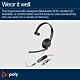 HP Poly Blackwire 5210 Monaural USB-C Headset +3.5mm Plug +USB-C/A Adapter