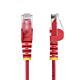StarTech.com 1m Red Slim CAT6 Ethernet Cable, Snagless, 100W PoE, UTP, LSZH, 28AWG Pure Bare Copper Wire, Slim RJ45 Network Patch Cord w/Strain Reliefs, Individually Tested
