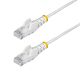 StarTech.com 1m White Slim CAT6 Ethernet Cable, Snagless, 100W PoE, UTP, LSZH, 28AWG Pure Bare Copper Wire, Slim RJ45 Network Patch Cord w/Strain Reliefs, Individually Tested