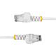 StarTech.com 1.5m White Slim CAT6 Ethernet Cable, Snagless, 100W PoE, UTP, LSZH, 28AWG Pure Bare Copper Wire, Slim RJ45 Network Patch Cord w/Strain Reliefs, Individually Tested
