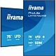 iiyama 75" 4K UHD Professional Digital Signage 24/7 display featuring Android OS, FailOver and Intel® SDM slot