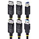 StarTech.com 6ft (1.8m) Dual-DisplayPort and USB 5Gbps KVM Cable, 4K 60Hz, Universally Compatible DP 1.2/USB 3.0 Combo Cable for Dual-Monitor KVM Switches