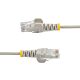 StarTech.com 15m Gray Slim CAT6 Ethernet Cable, Snagless, 100W PoE, UTP, LSZH, 28AWG Pure Bare Copper Wire, Slim RJ45 Network Patch Cord w/Strain Reliefs, Individually Tested