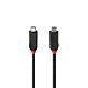 Lindy 2m USB4 240W Type C Cable, Black Line