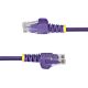 StarTech.com 5m Purple Slim CAT6 Ethernet Cable, Snagless, 100W PoE, UTP, LSZH, 28AWG Pure Bare Copper Wire, Slim RJ45 Network Patch Cord w/Strain Reliefs, Fluke Tested