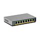 NETGEAR GS108EPP Unmanaged Gigabit Ethernet (10/100/1000) Power over Ethernet (PoE) Desktop/Wall-Mounting Grey