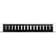 StarTech.com Horizontal 1U Server Rack Cable Management Finger Duct w/ Cover - 19" Network Rack Wire Duct Raceway Panel - Slotted Wire Duct