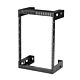 StarTech.com 15U 19" Wall Mount Network Rack - 12" Deep 2 Post Open Frame Server Room Rack for Data/AV/IT/Computer Equipment/Patch Panel with Cage Nuts & Screws 200lb Capacity, Black